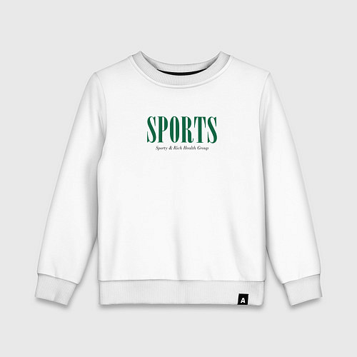 Детский свитшот Sporty Rich Health Group / Белый – фото 1