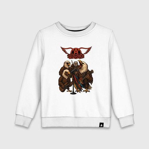 Детский свитшот Aerosmith в виде орлов / Белый – фото 1