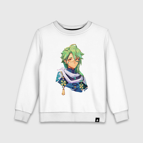 Детский свитшот Genshin Impact: Baizhu / Белый – фото 1