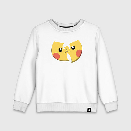 Детский свитшот Wu-tang Pikachu / Белый – фото 1