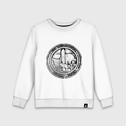 Свитшот хлопковый детский Города - Лас Вегас, цвет: белый