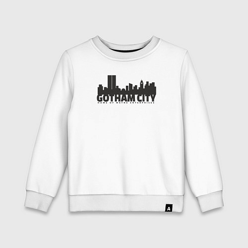 Детский свитшот Gotham-city / Белый – фото 1