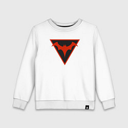 Свитшот хлопковый детский Red batman, цвет: белый