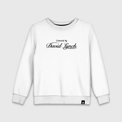 Свитшот хлопковый детский Directed by David Lynch: Blue Velvet, цвет: белый