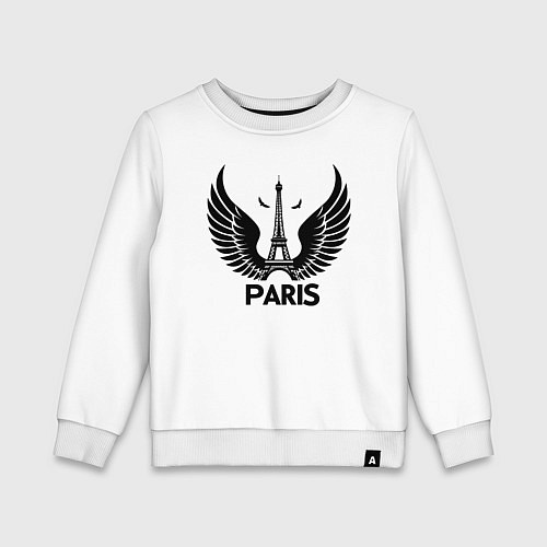 Детский свитшот Крылья Парижа / Белый – фото 1