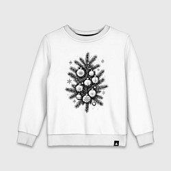 Детский свитшот Рождественский букет с шарами