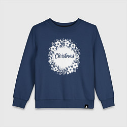 Детский свитшот Рождественский зимний венок