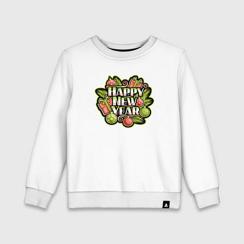 Детский свитшот Happy new year / Белый – фото 1