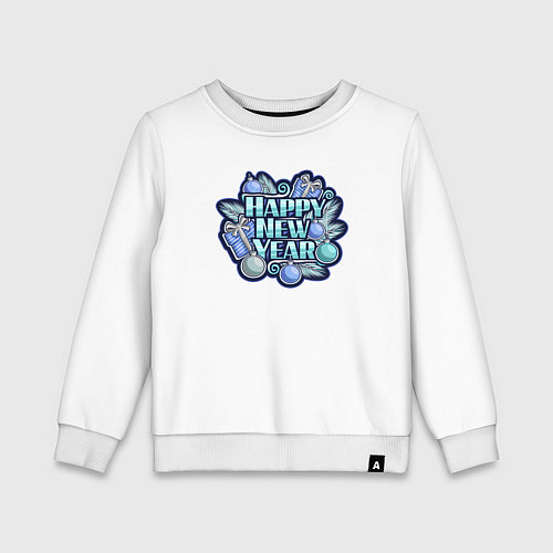 Детский свитшот Happy new year / Белый – фото 1