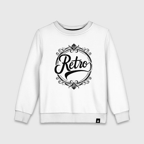 Детский свитшот Retro elegance / Белый – фото 1