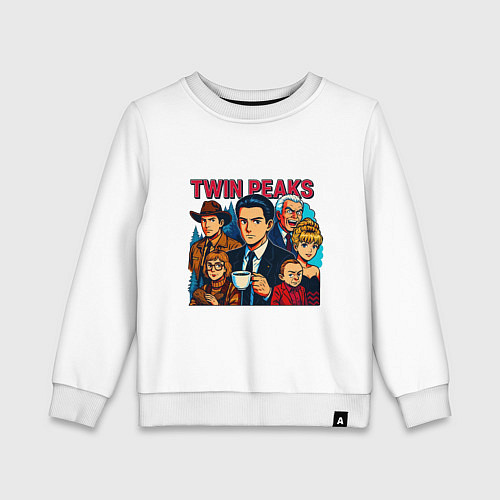 Детский свитшот Twin Peaks Multi / Белый – фото 1