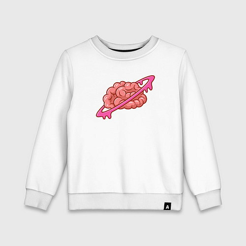 Детский свитшот Saturn brain / Белый – фото 1