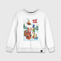Детский свитшот Симпсоны - новый год