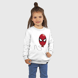 Свитшот хлопковый детский Spider-man ballon, цвет: белый — фото 2