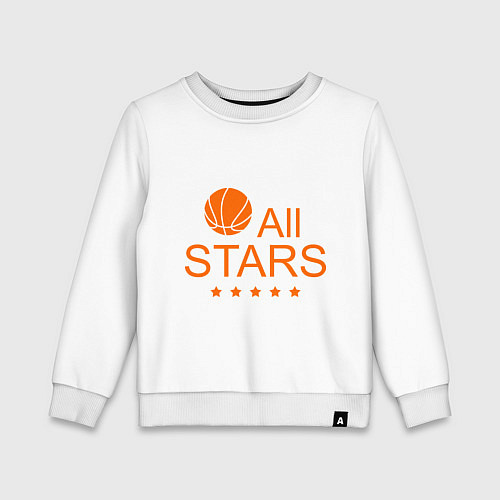 Детский свитшот All stars (баскетбол) / Белый – фото 1