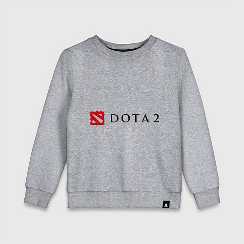 Детский свитшот Dota 2: Logo / Меланж – фото 1