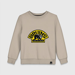 Свитшот хлопковый детский HC Boston Bruins Label, цвет: миндальный