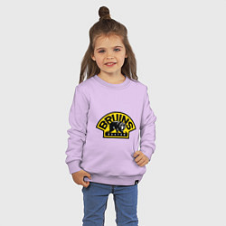 Свитшот хлопковый детский HC Boston Bruins Label, цвет: лаванда — фото 2