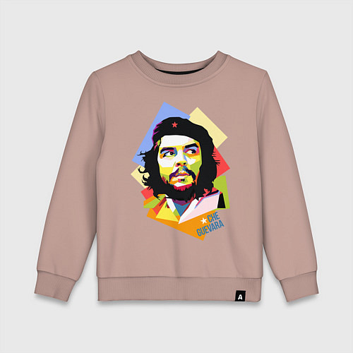 Детский свитшот Che Guevara Art / Пыльно-розовый – фото 1