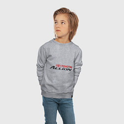 Свитшот хлопковый детский Toyota Allion, цвет: меланж — фото 2