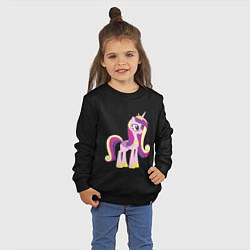 Свитшот хлопковый детский Принцесса Каденс, цвет: черный — фото 2