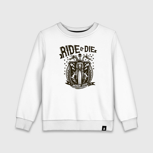 Детский свитшот Ride or Die / Белый – фото 1
