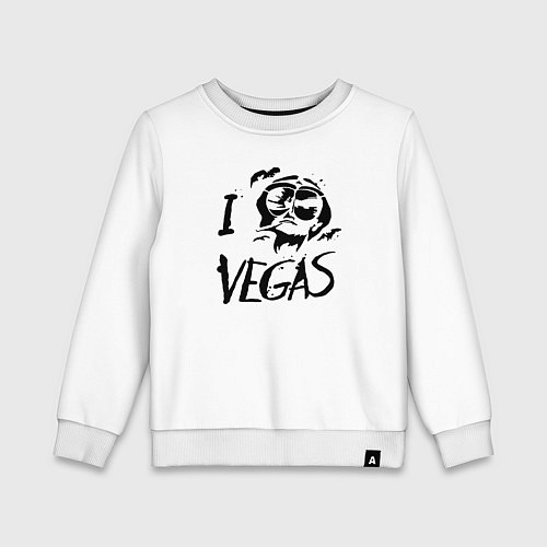 Детский свитшот I Love Vegas / Белый – фото 1