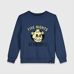 Свитшот хлопковый детский Five Nights At Freddy's, цвет: тёмно-синий