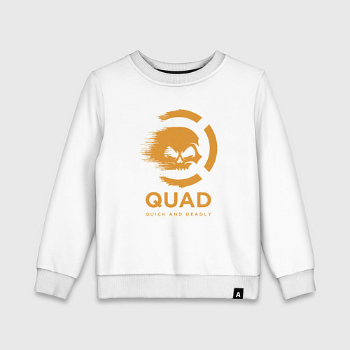 Детский свитшот QuaD: Quick and Deadly / Белый – фото 1