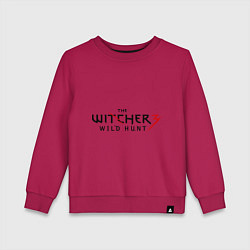 Свитшот хлопковый детский The Witcher 3, цвет: маджента