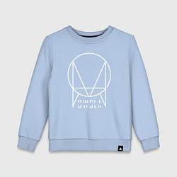 Свитшот хлопковый детский OWSLA, цвет: мягкое небо