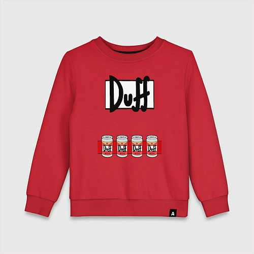 Детский свитшот DUFF-Man / Красный – фото 1