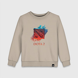 Свитшот хлопковый детский Dota 2 Shadows, цвет: миндальный
