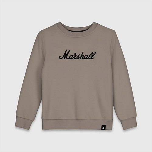 Детский свитшот Marshall logo / Утренний латте – фото 1