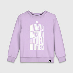 Свитшот хлопковый детский Talk Whovian To Me, цвет: лаванда
