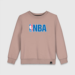 Свитшот хлопковый детский NBA, цвет: пыльно-розовый