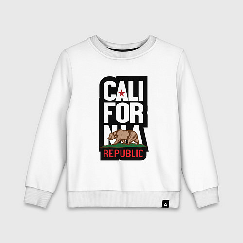 Детский свитшот CALIFORNIA REPUBLIC / Белый – фото 1