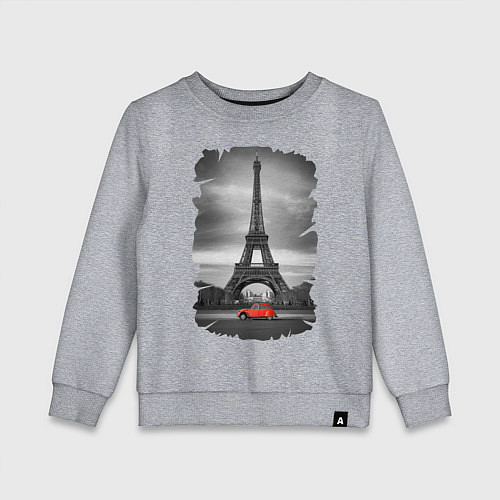 Детский свитшот Эйфелева башня / Меланж – фото 1