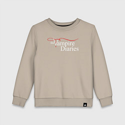 Свитшот хлопковый детский The Vampire Diaries, цвет: миндальный