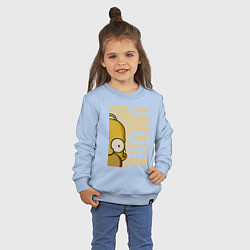 Свитшот хлопковый детский Homer Doh!, цвет: мягкое небо — фото 2