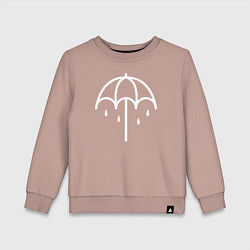 Свитшот хлопковый детский BMTH Symbol, цвет: пыльно-розовый