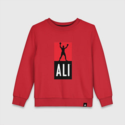 Свитшот хлопковый детский Ali by boxcluber, цвет: красный