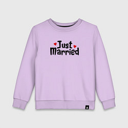 Детский свитшот Just Married - Молодожены