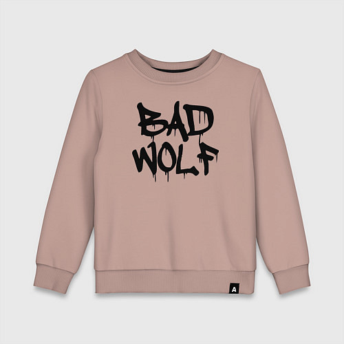 Детский свитшот Bad Wolf / Пыльно-розовый – фото 1