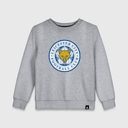 Свитшот хлопковый детский Leicester City FC, цвет: меланж