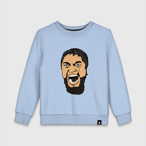 Детский свитшот Леонид - this is Sparta meme / Мягкое небо – фото 1