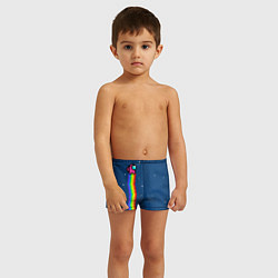 Плавки для мальчика AMONG US - NYAN CREWMATE, цвет: 3D-принт — фото 2