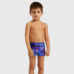 Плавки для мальчика Neon pattern Fashion 2055, цвет: 3D-принт — фото 2