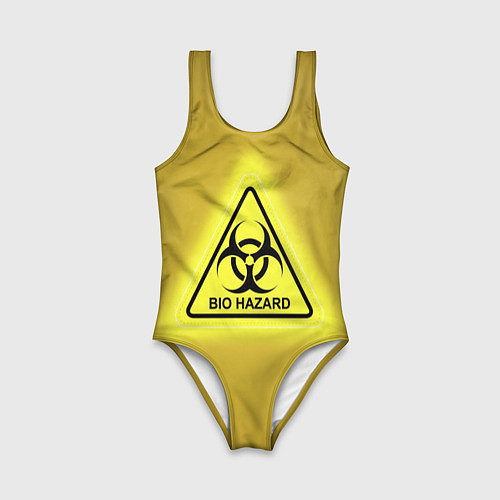 Детский купальник Biohazard - биологическая опасность / 3D-принт – фото 1