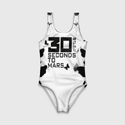 Купальник для девочки 30 Second to mars buterfly, цвет: 3D-принт